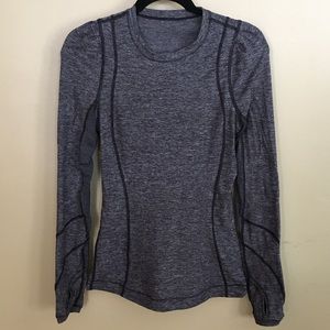 Lululemon Gathered Shoulder Compression Top